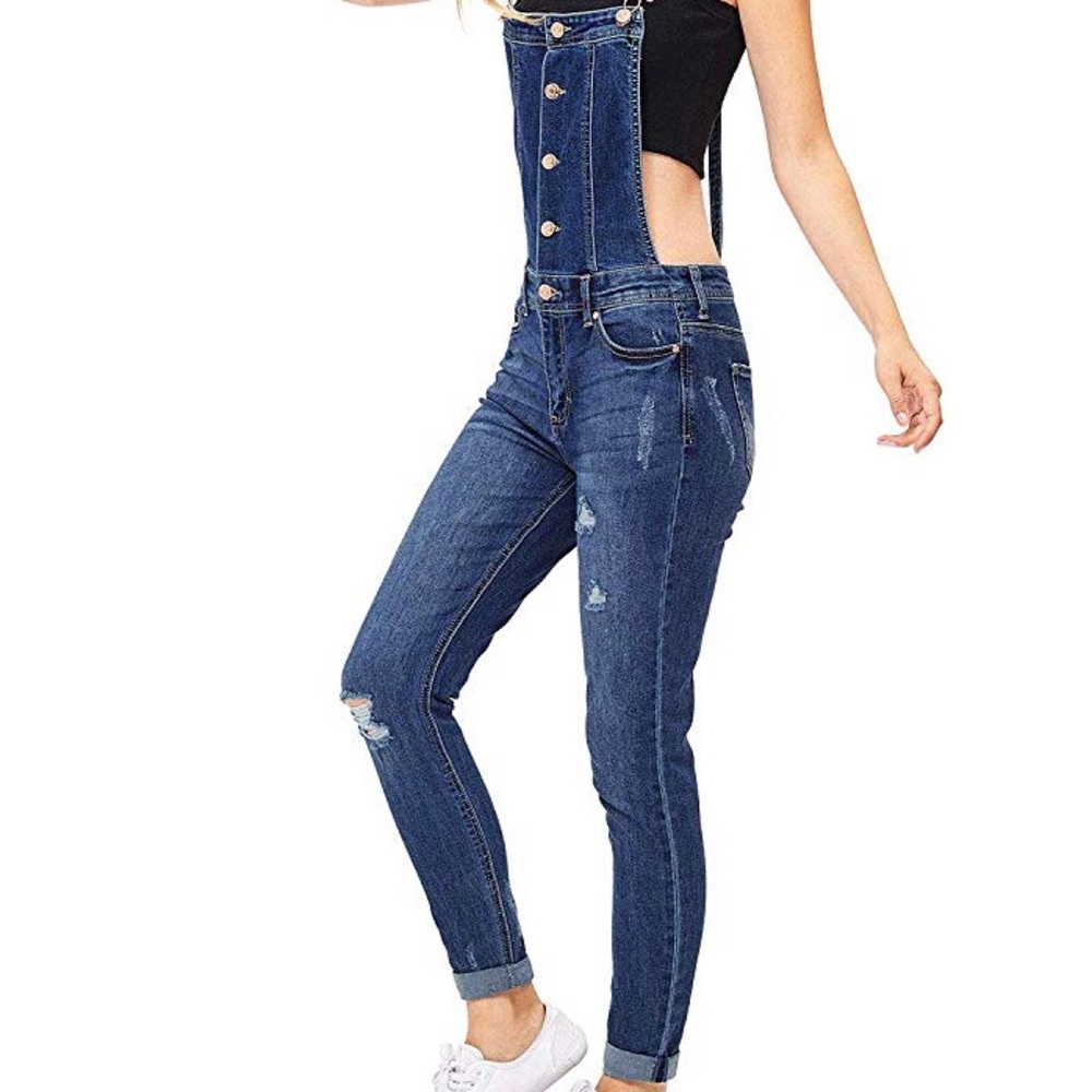 Celebrity Pink Classic Skinny Leg Overalls
